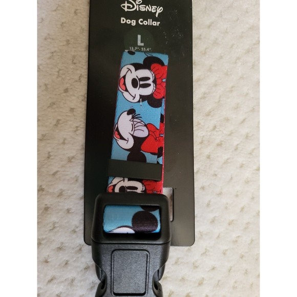 NWT DISNEY MINNIE MOUSE Adjustable DOG COLLAR, Red SIZE Large 15.7"-25.4" - Picture 4 of 6